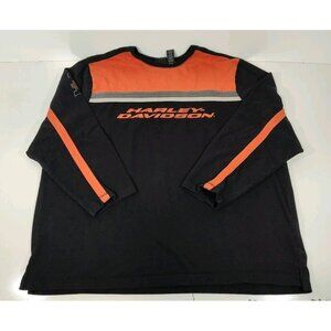 Harley Davidson Embroidered Heavy Cotton Long Sleeve Jersey Sweatshirt Men’s 3XL